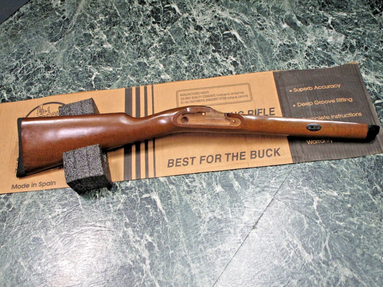 6 CVA Hunter Hawken or Missouri Hardwood Stock 15/16" (Unused)(Read Description)