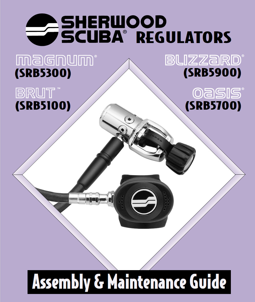 Sherwood Blizzard SRB5900 Regulator Assembly Maintenance Guide Manual Scuba Dive