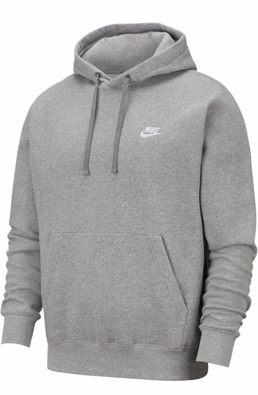 Nike Sportswear Club Fleece Grey Pullover Hoodie Men’s Size Small S FREE SHIP