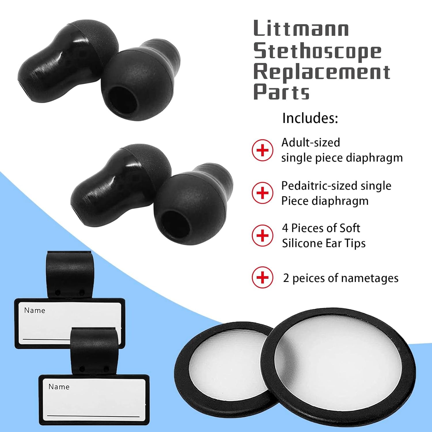 Stethoscope Replacement Part Kit Diaphragm for Littman black