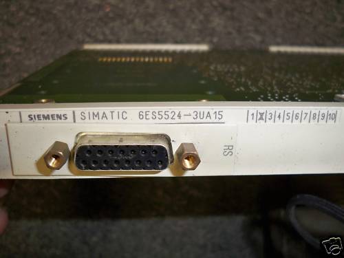 Siemens S5 Comm Processor Mod w/ Memory Sub Mod 6ES5524-3UA15 & 6ES5373-1AA41
