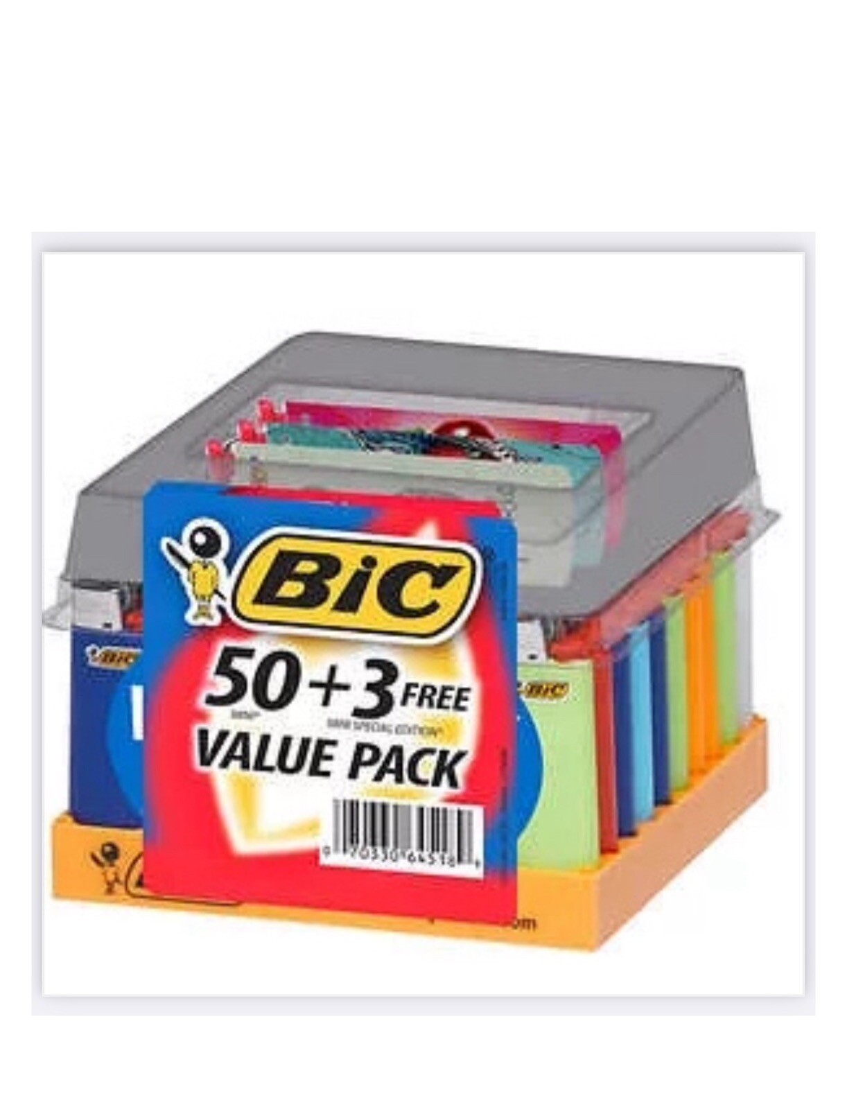 BIC Mini Classic Lighter (50+3) 50 Count