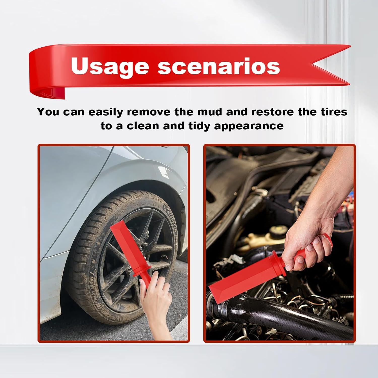 4Pcs Plastic Chisel Scraper, Non-Marring Vehicle Wheel Weight Remover Tool, For