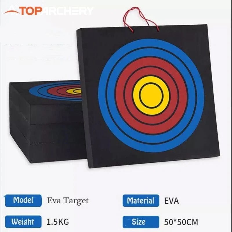 EVA Foam Archery Target 50x50x5cm – Portable Arrow Target for Bow Practice