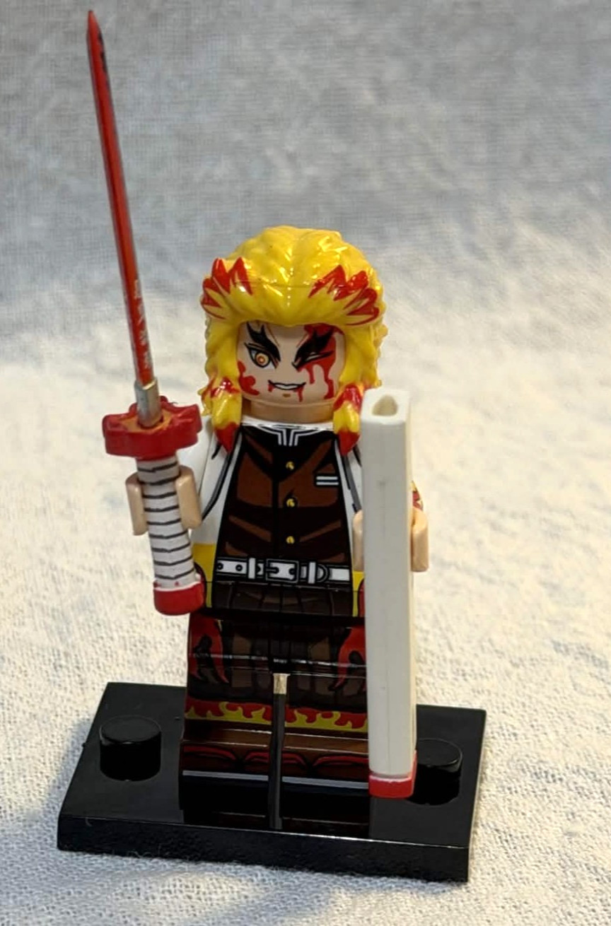 Kyojuro Rengoku- Custom Minifigure- Demon Slayer Themed