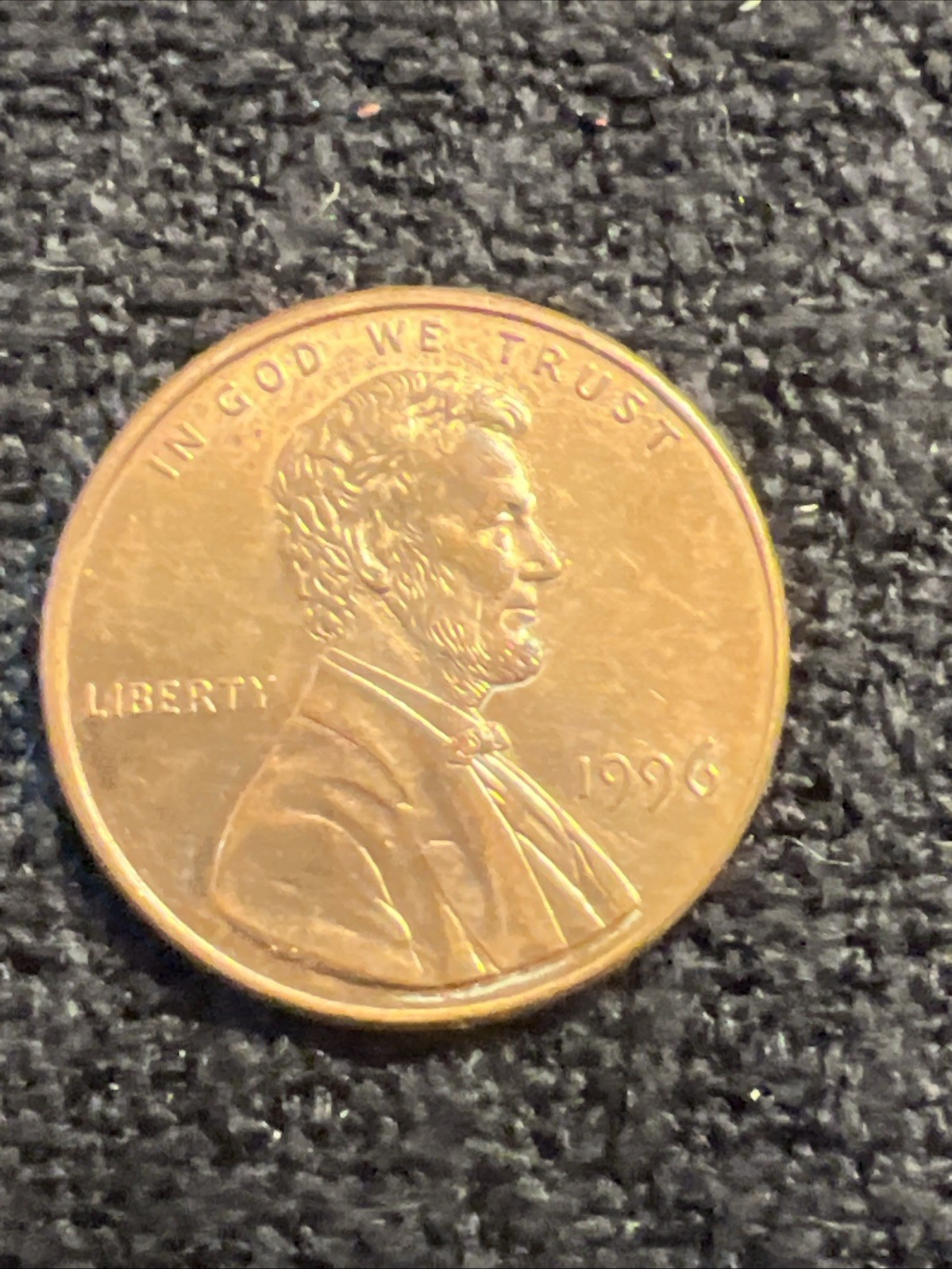 1996 Lincoln Cent DDR + Die Crack + Obv Doubling – Red RB Mint Error Coin