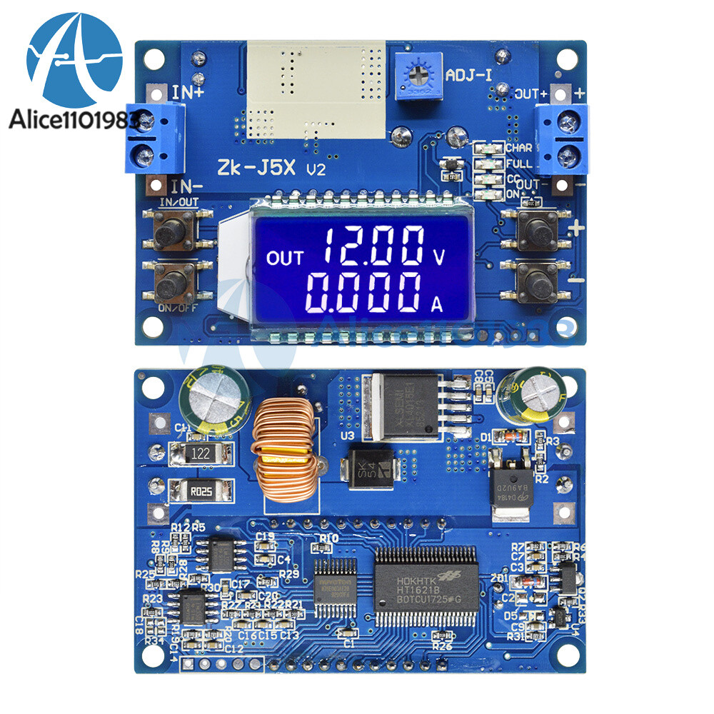 DC-DC 5A Constant Voltage Current LCD Adjustable Buck Step Down Module with Case