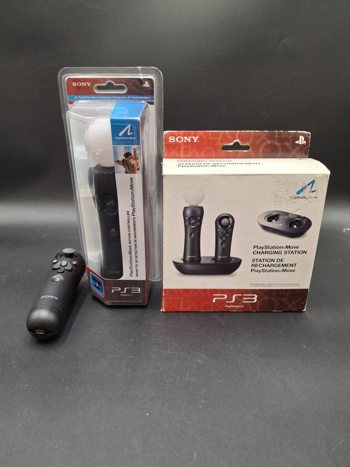 Sony PlayStation 3 Move Bundle 1 Wand & 1 Navi Controller + Charging Station