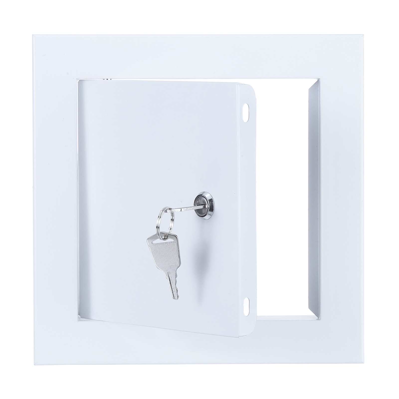 Access Panel (6"x6") Plumbing Access Door Lock-in Installation With Key, White