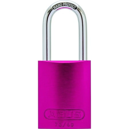 Abus 67755 Lockout Padlock, Keyed Different, Aluminum, Red, 1 3/4 In Shackle