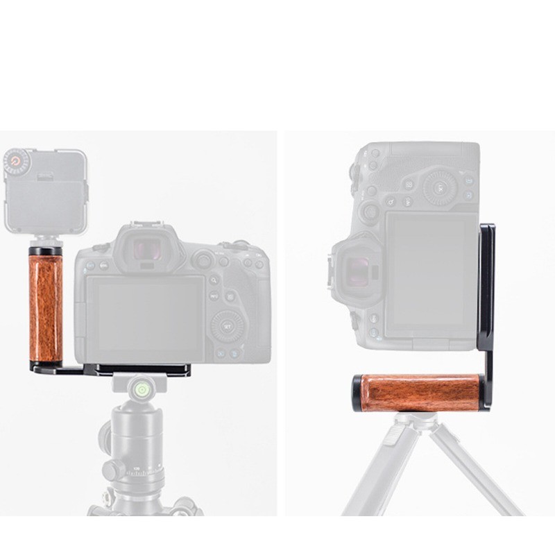 Side Wood Handle Left L-Plate Quick Release Plate Universal Camera Accessory USA