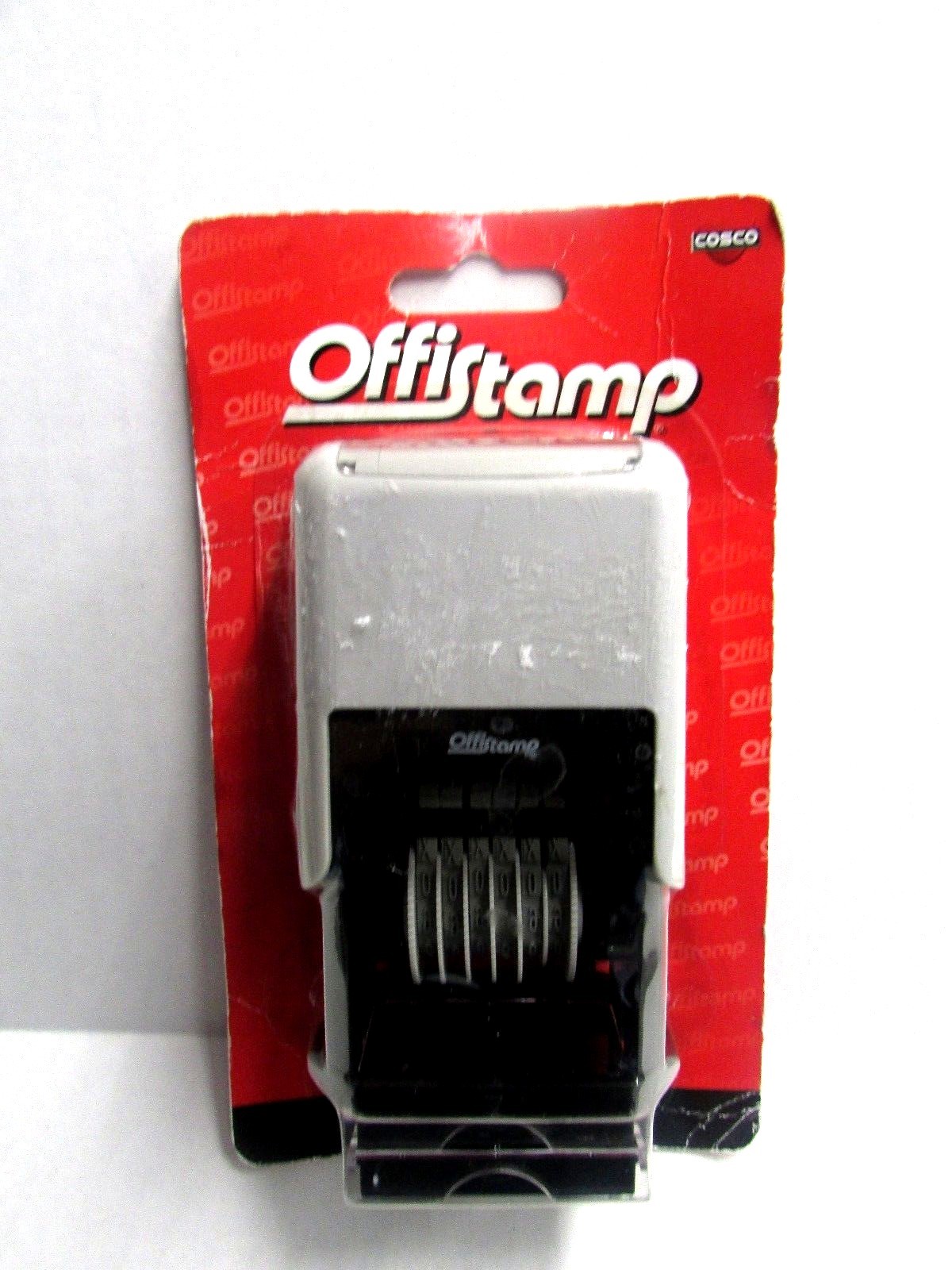 Offistamp Self-Inking number Stamp Black Ink-included extra replacement pad