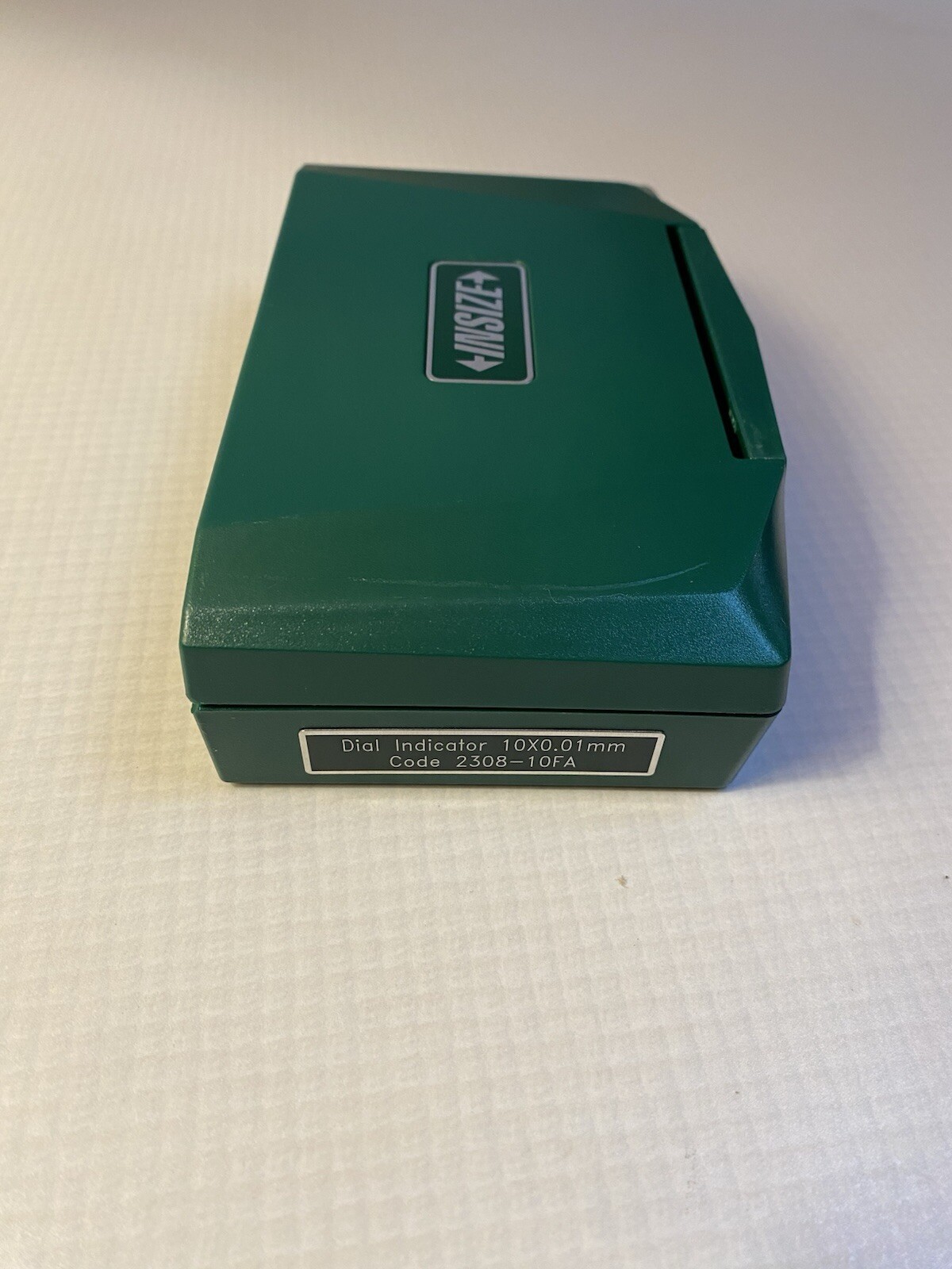 INSIZE Dial Indicator - Flat Back: 0 to 10 mm Range, Continuous Reading