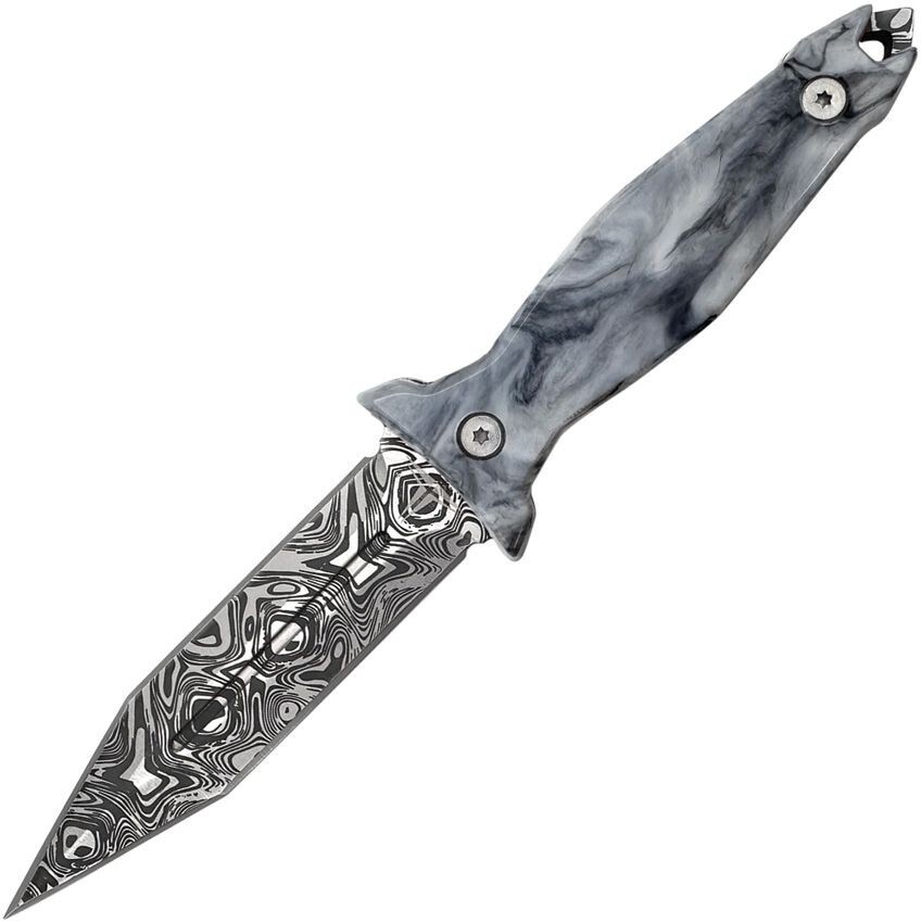 Takumitak Protector Fixed Dagger 4.5″ Double Edge 3Cr13 Steel Blade Resin Handle