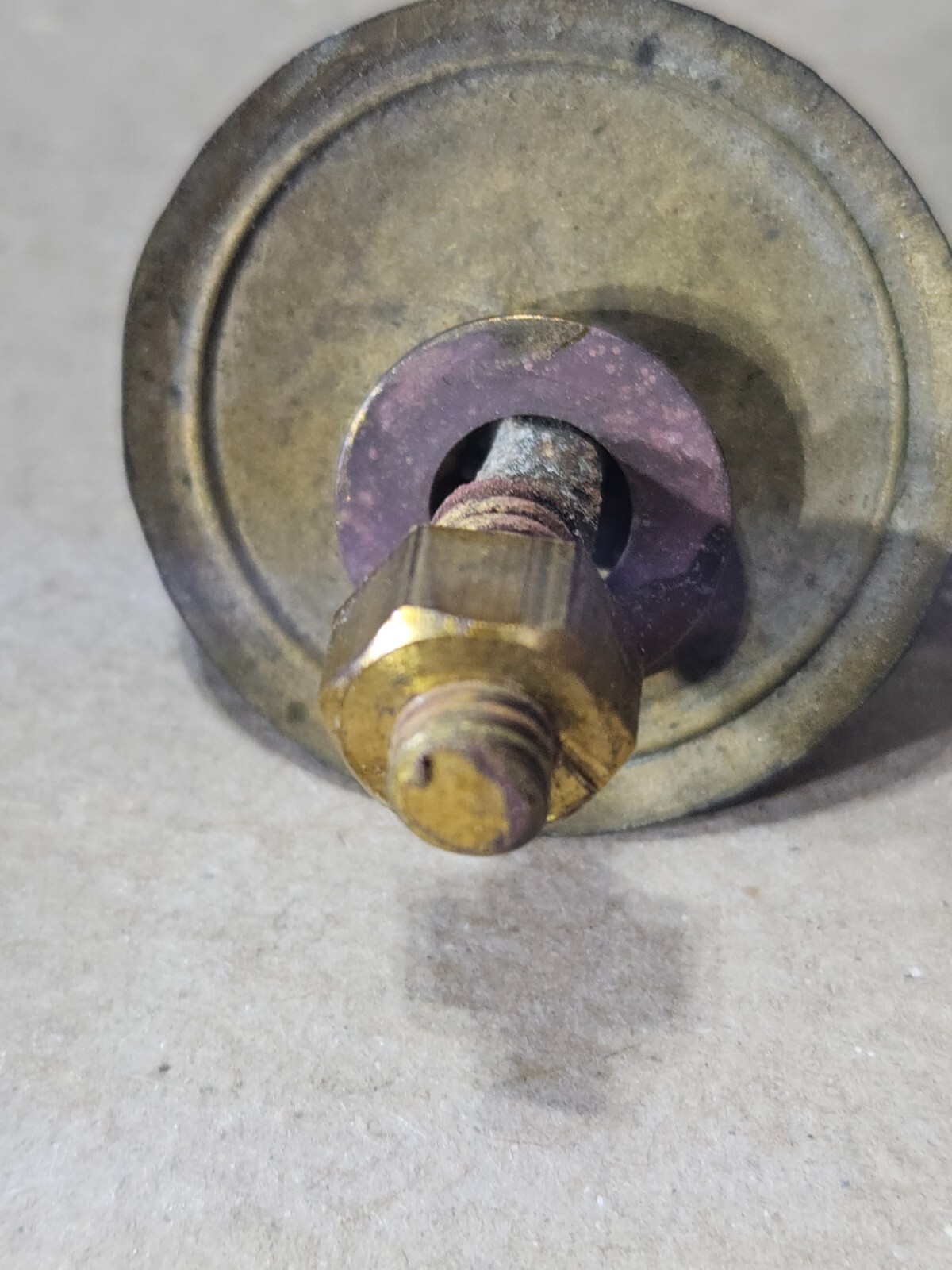 Antique Brass Handle for Microscope Box with Washers and Nuts