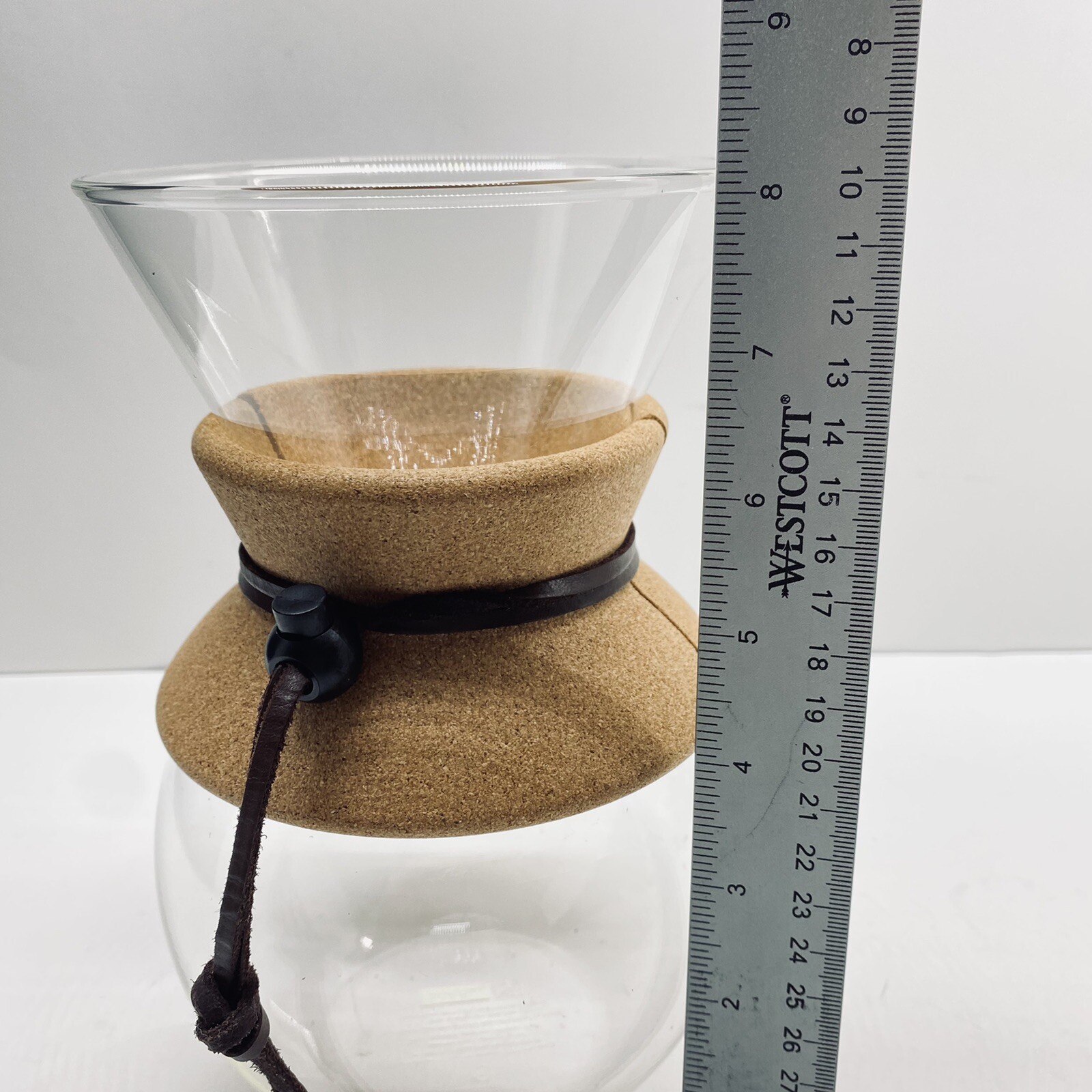 Mubod Replacement Coffee Carafe Leather Cord and cork