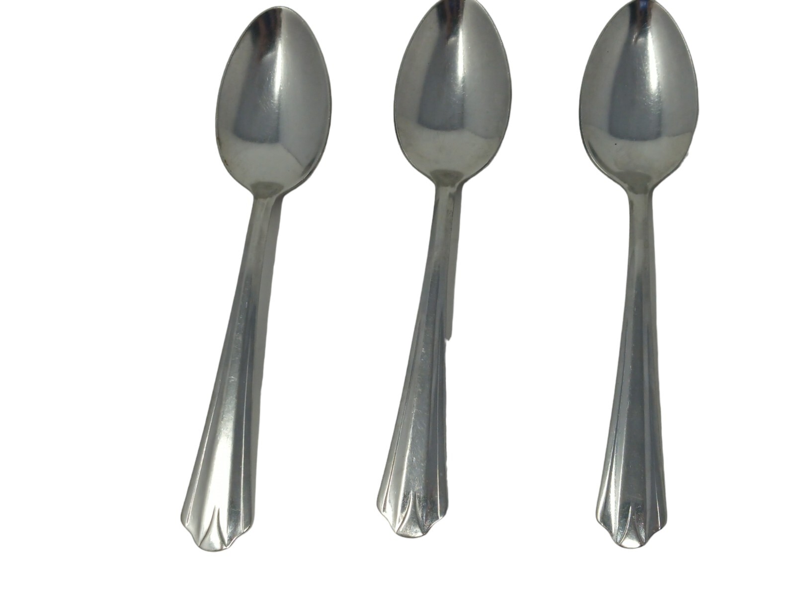 HB Co Stainless USA 6" Flatware Solid Teaspoons Set Of 3