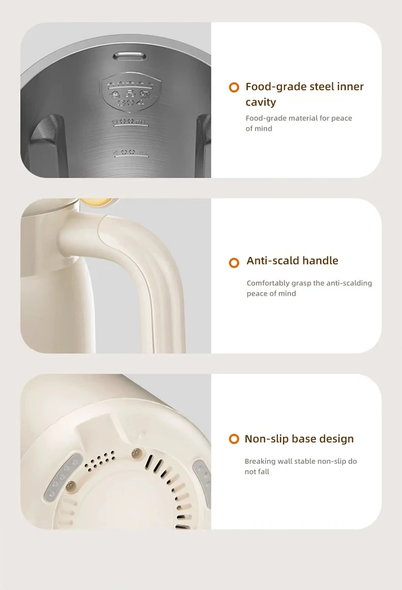 600ml Joyoung SoyMilk Machine Automatic Heating Juice No-cook Soybean Fast Make