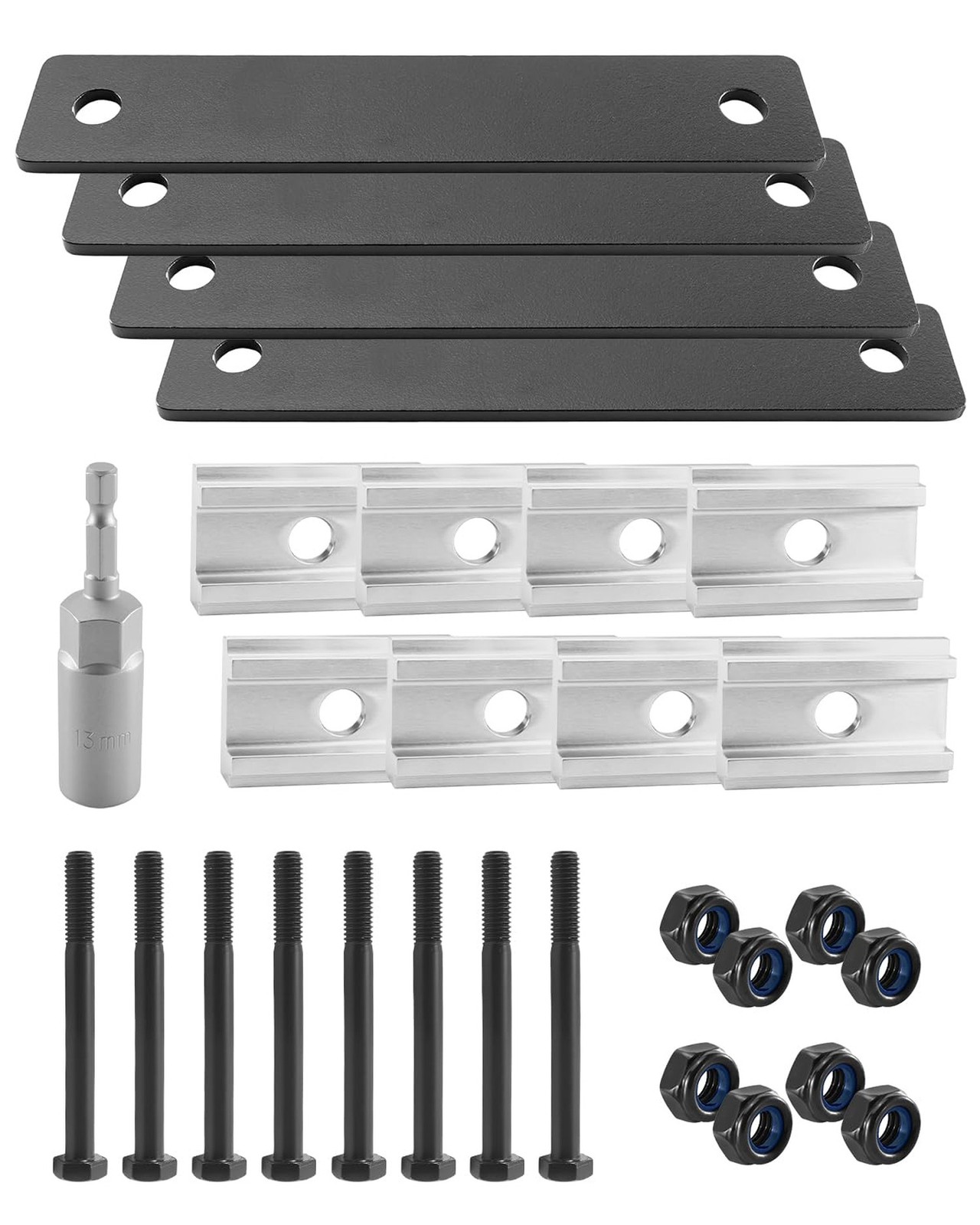 Rooftop Tent Mounting Hardware Set, Rooftop Tent Brackets Including 4 5.3 x 1...