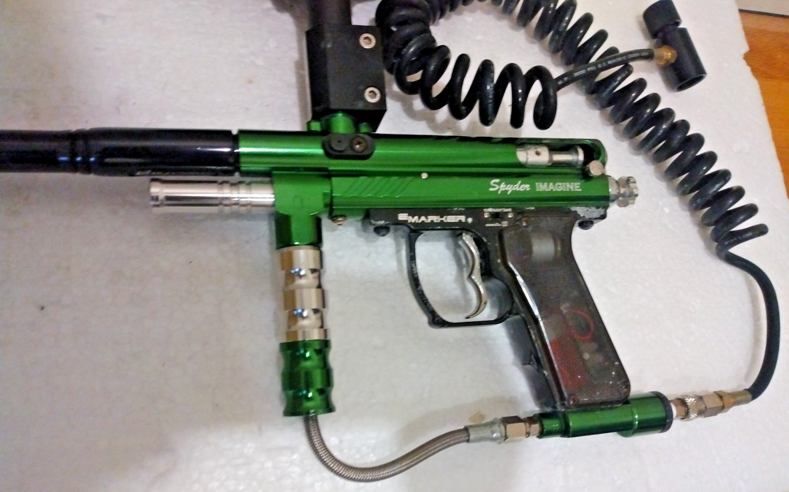 Spyder Imagine Paintball Gun Electronic Marker Green