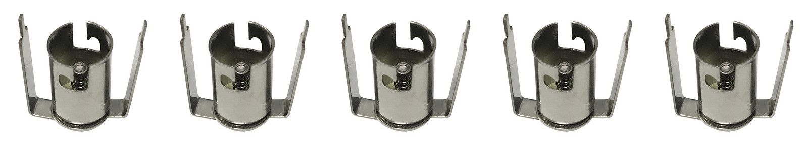 BA9s Bayonet Lamp Holder Bulb Socket, Suitable for PCB Mounting (Pack of 5)