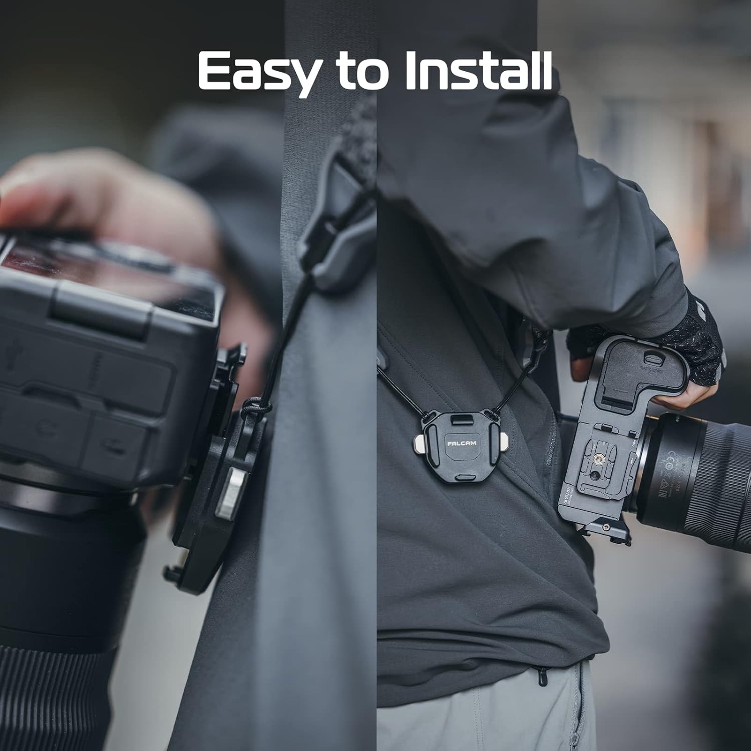 FALCAM F38 Camera Strap Quick Release Clamp Base & Plate Full Set Camera Mount