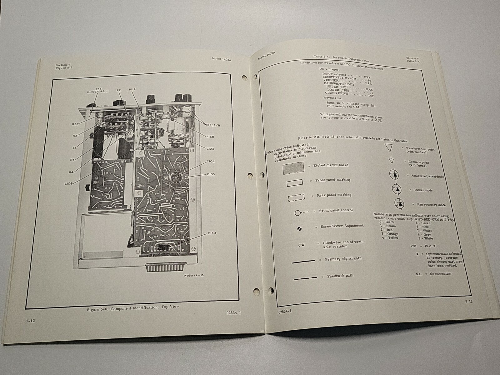 HP 1403A Differential Amplifier ~ Operating & Service Manual