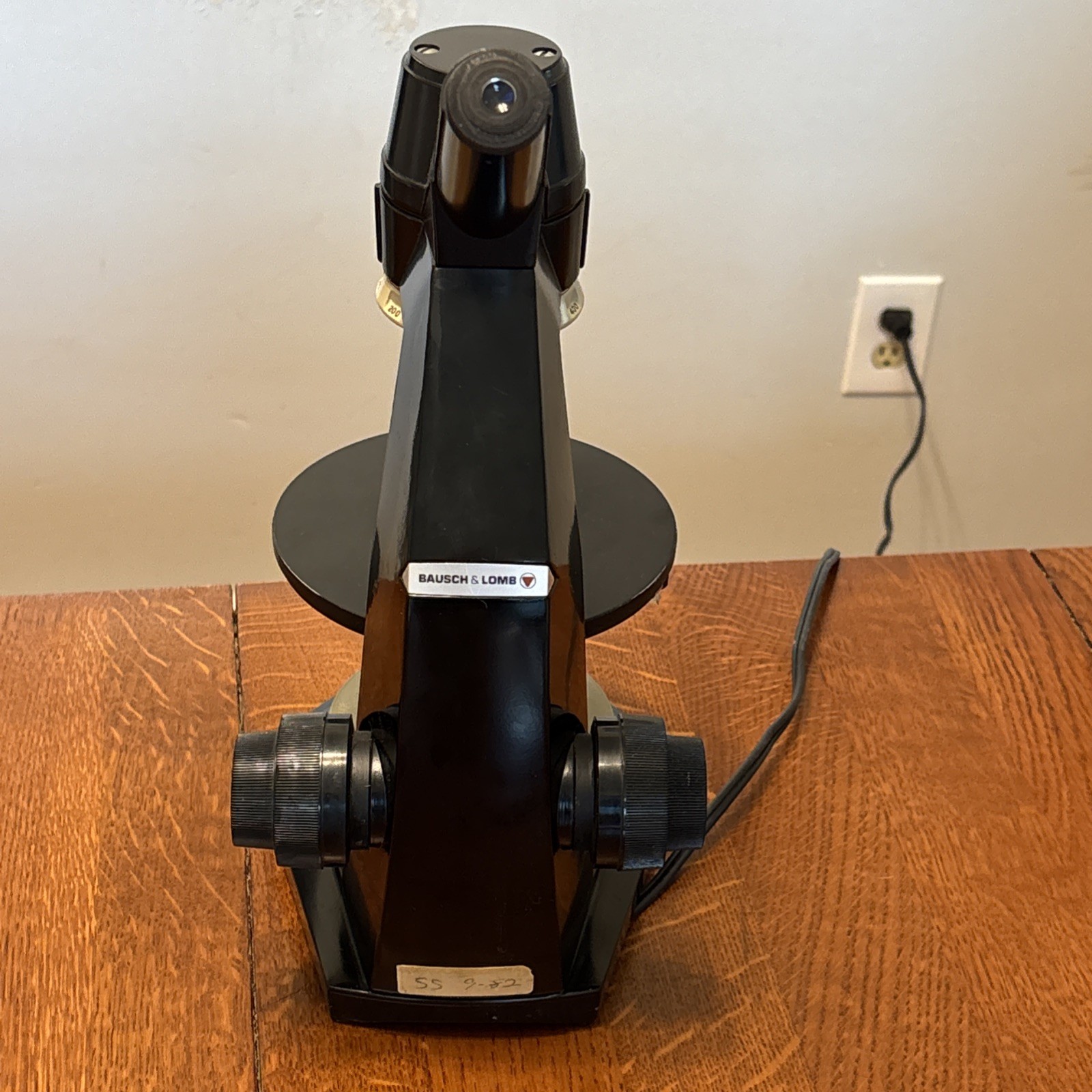 Bausch & Lomb Microscope Vintage 100-500x Lighted Working