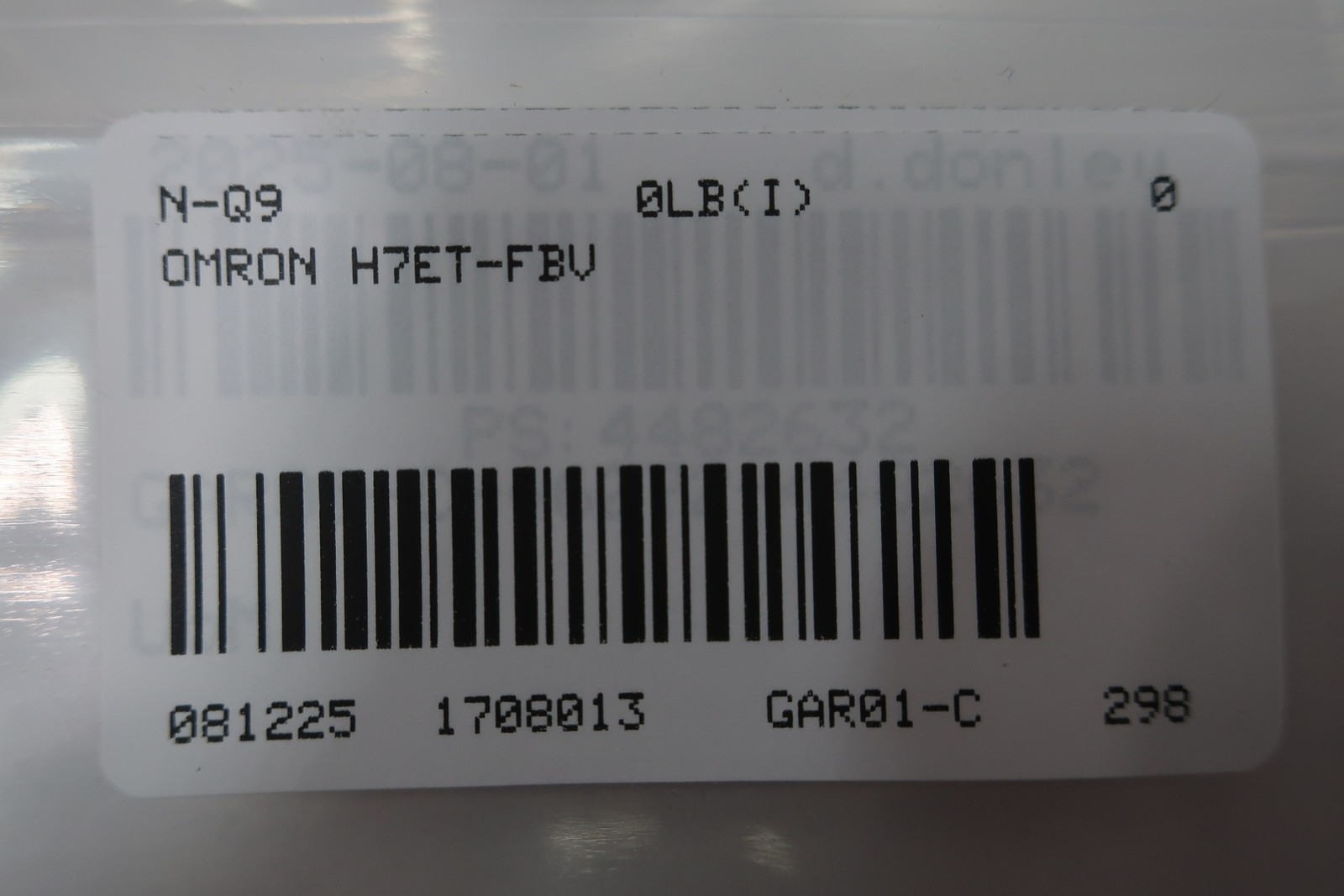 Omron H7ET-FBV1 Time Counter 7-digits