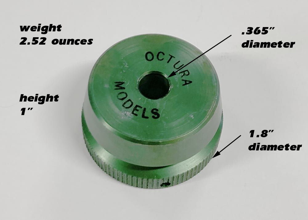 RC Boat Octura Green V2 Alum Flywheel Nitro Motor Dumas Marine Specialties