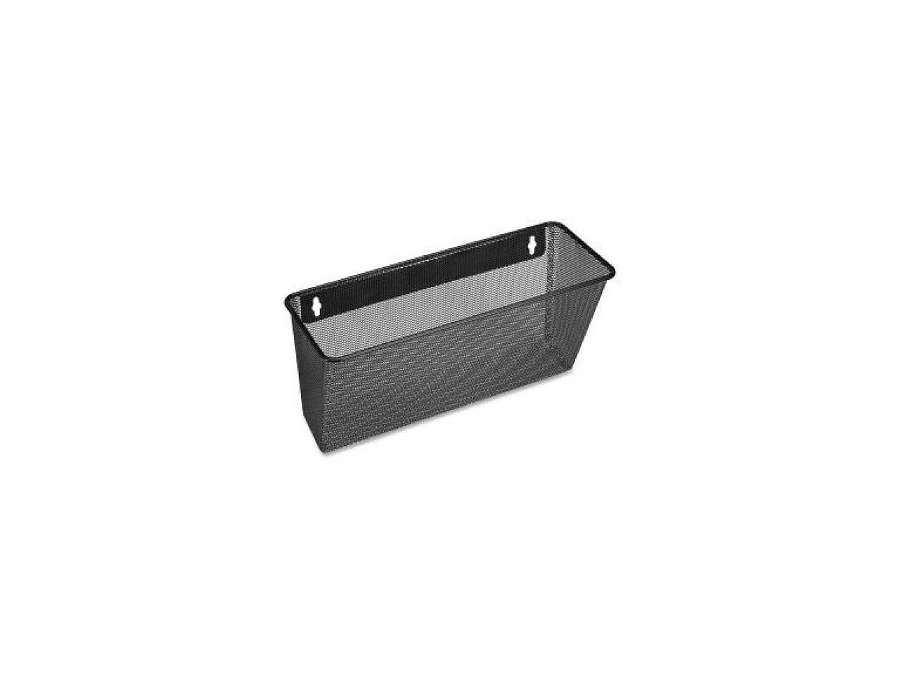 Lorell Single Wall Pocket Ltr 12-5/8"x4-3/4"x6-5/8" Black Mesh 84144