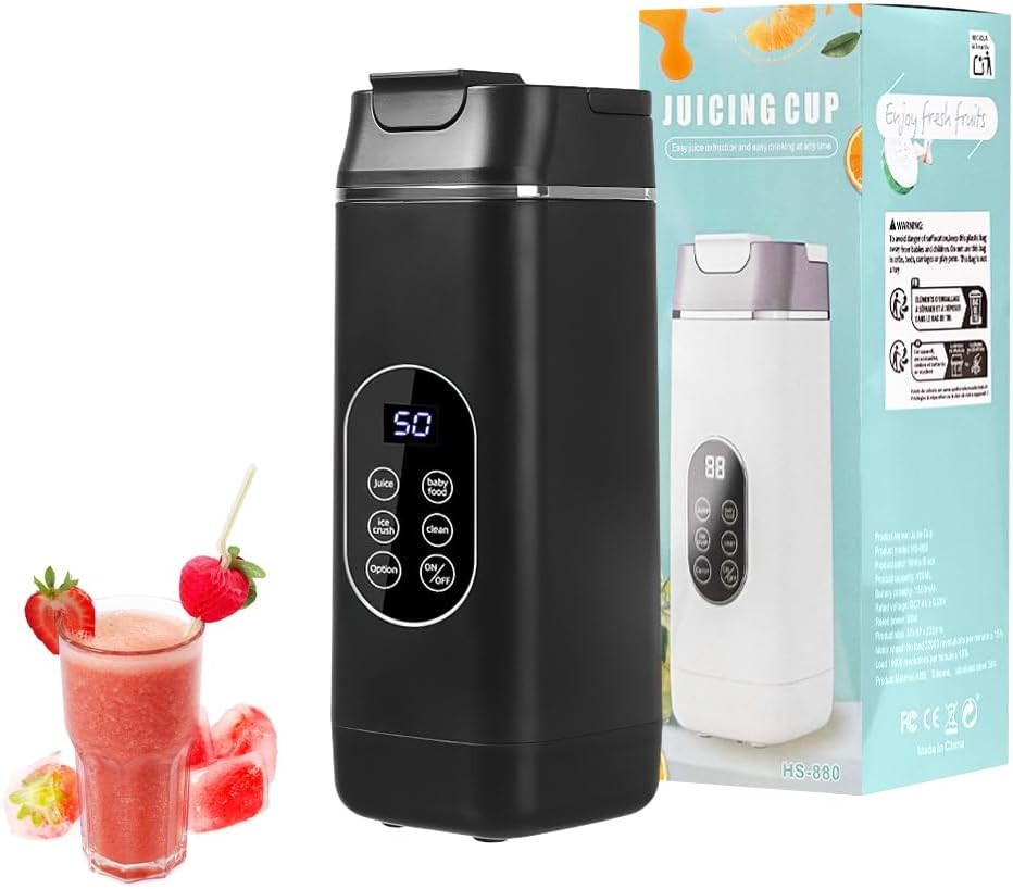 Portable USB Rechargeable Personal Blender 12-Blade Smoothie Mixer Travel Cup