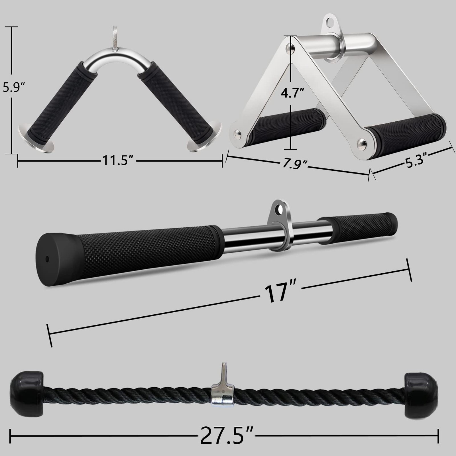 Cable Attachments for Gym lat pulldown attachments cable machine accessories,...