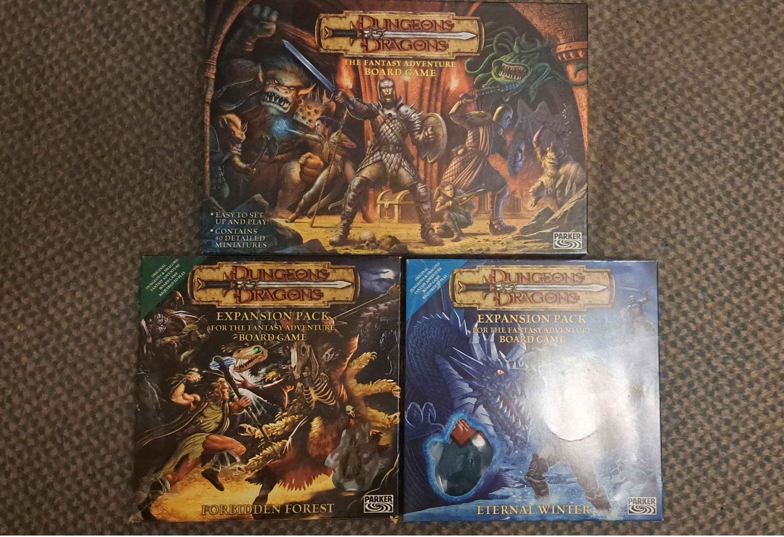 Dungeons And Dragons Board Game + Eternal Winter & Forbidden Forest Expansions