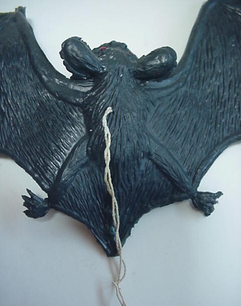Rubber Black Spider 17" 1970s Bat Vintage