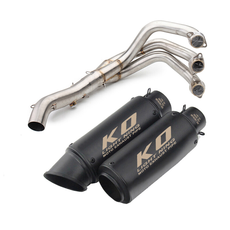 For Yamaha MT09 Tracer 900 Exhaust System Header Link Pipe 51mm Muffler Silencer