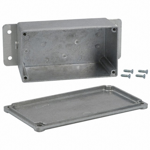 BUD Industries CU-4479 Die Cast Aluminum Econobox 4.38" L x 2.38" W x 2.14" H
