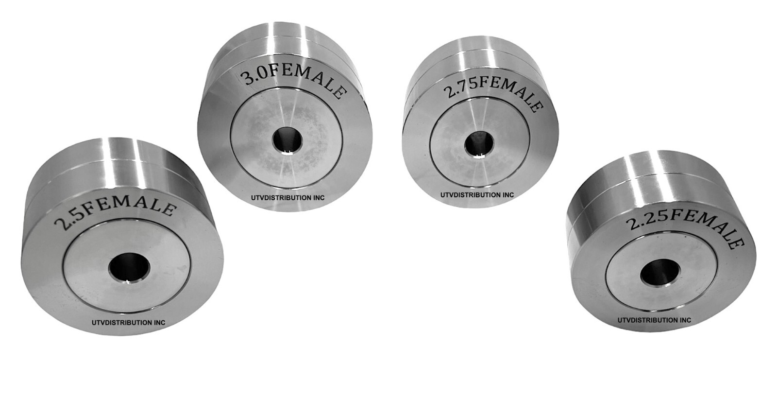 Dimple Dies Set 4 PC HD 2-1/4" 2-1/2" 2-3/4" 3" Bolt or Press Use Premium Grade