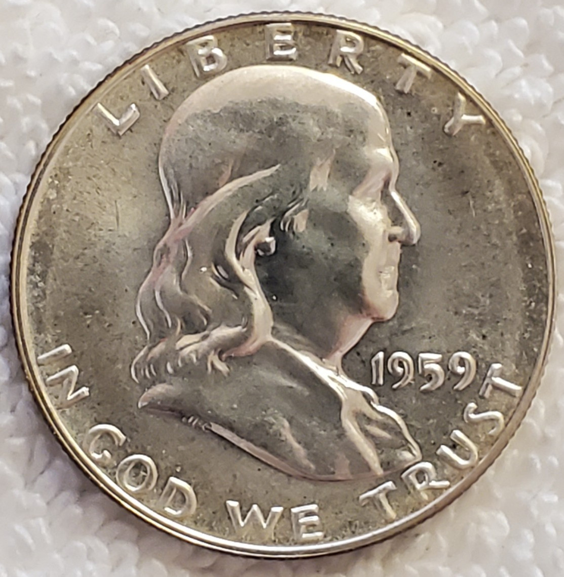 1959-Philadelphia Franklin Half Dollar (Proof), 90% Silver