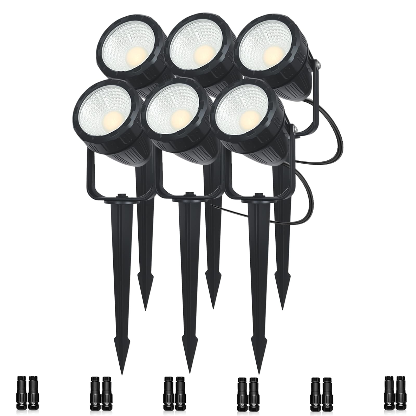 Luces de paisaje de seguridad de bajo voltaje para exteriores, 7 W, 840 lm, LED