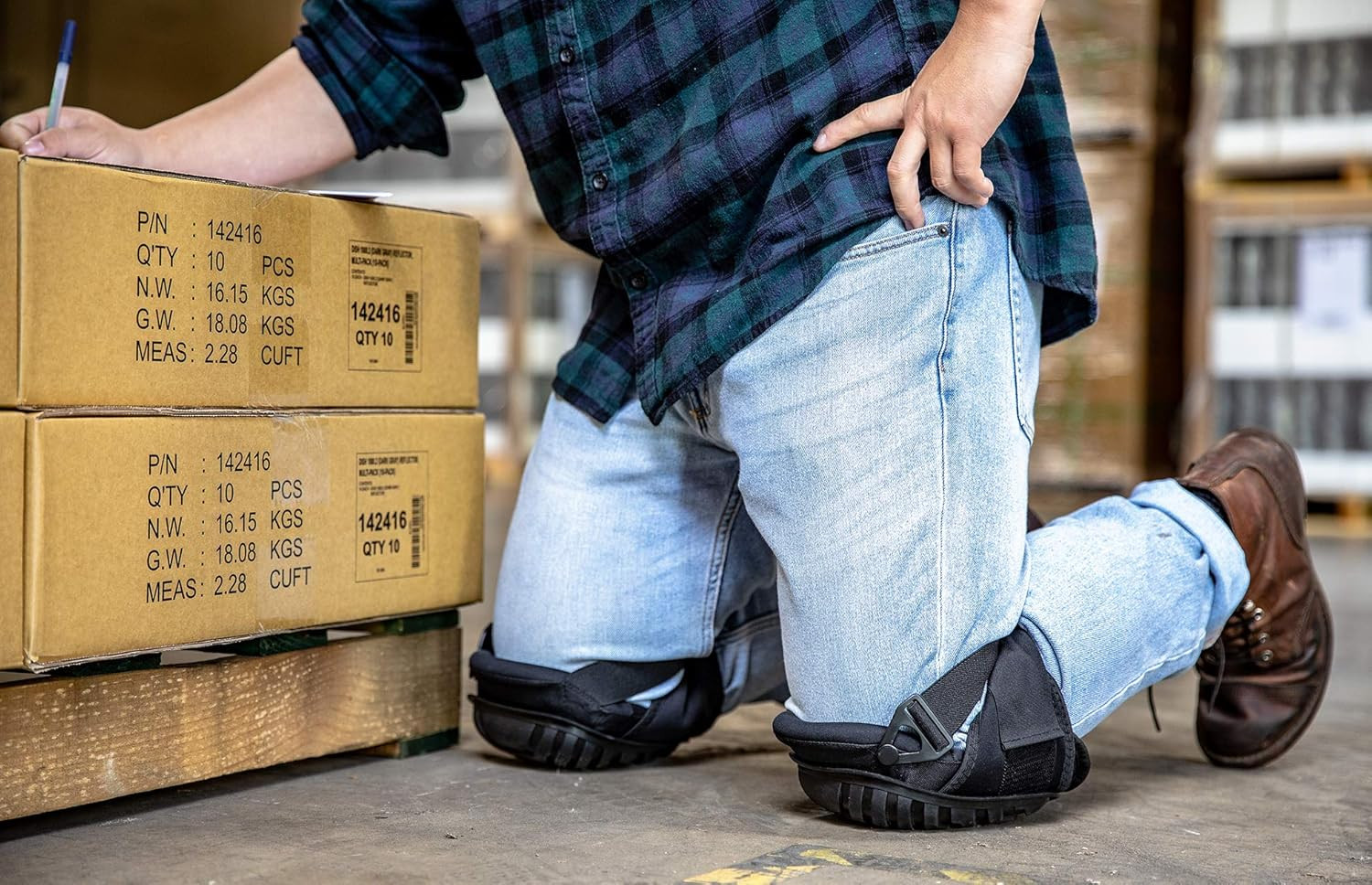 Professional Knee Pads for Work - Heavy Duty Foam Padding Kneepads for Construct