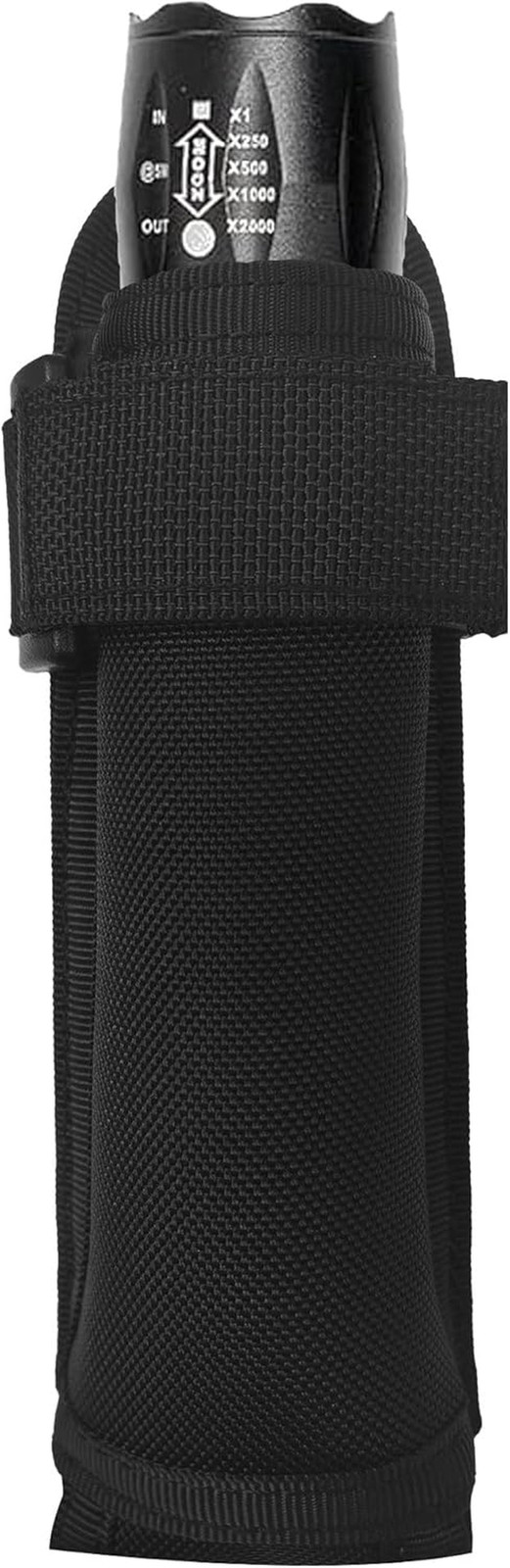 Tactical Flashlight Pouch Holster, Open Top Flashlight Holder, Duty Belt MOLLE T