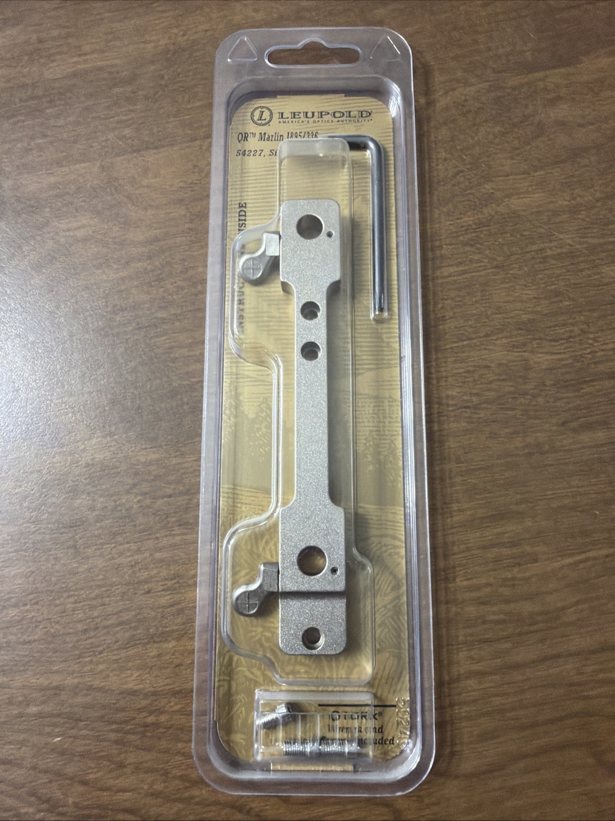 NOS Leupold QR Marlin 1895/336 Silver QUICK RELEASE Scope Base 54227