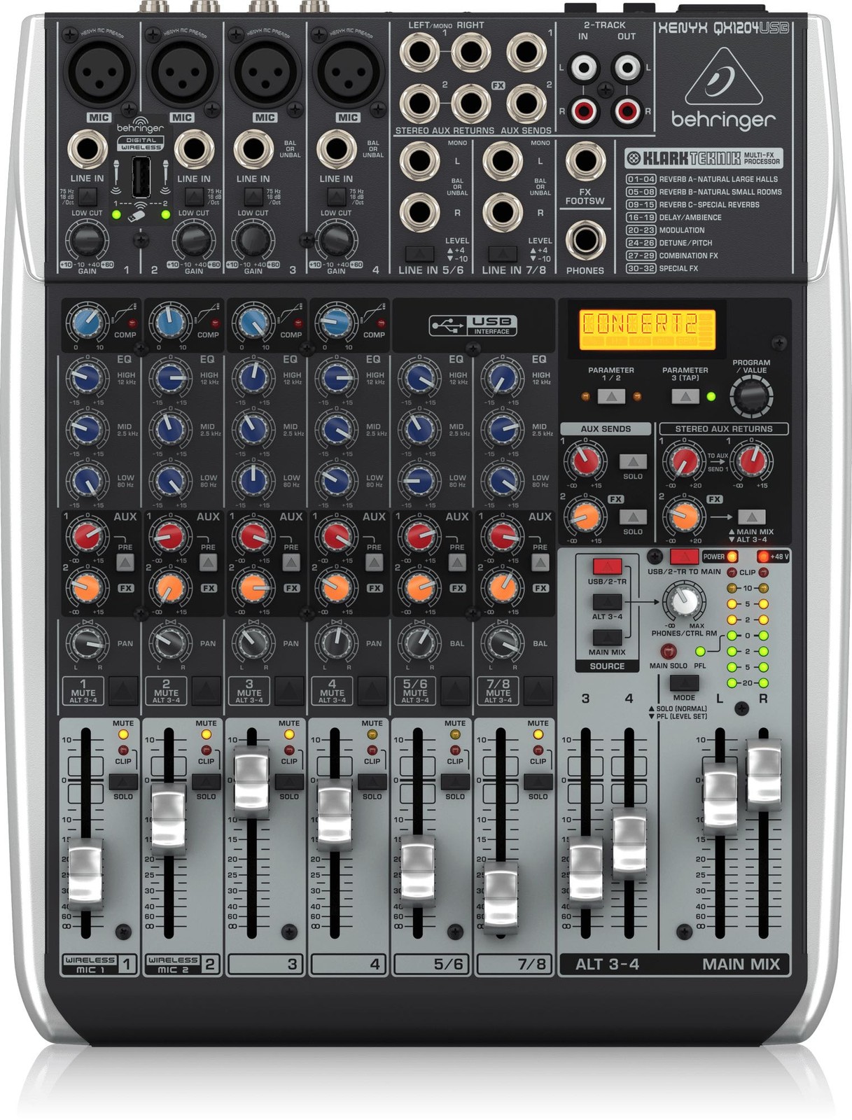 BEHRINGER QX1204USB MIXER : NEW : [DETROIT MODULAR]