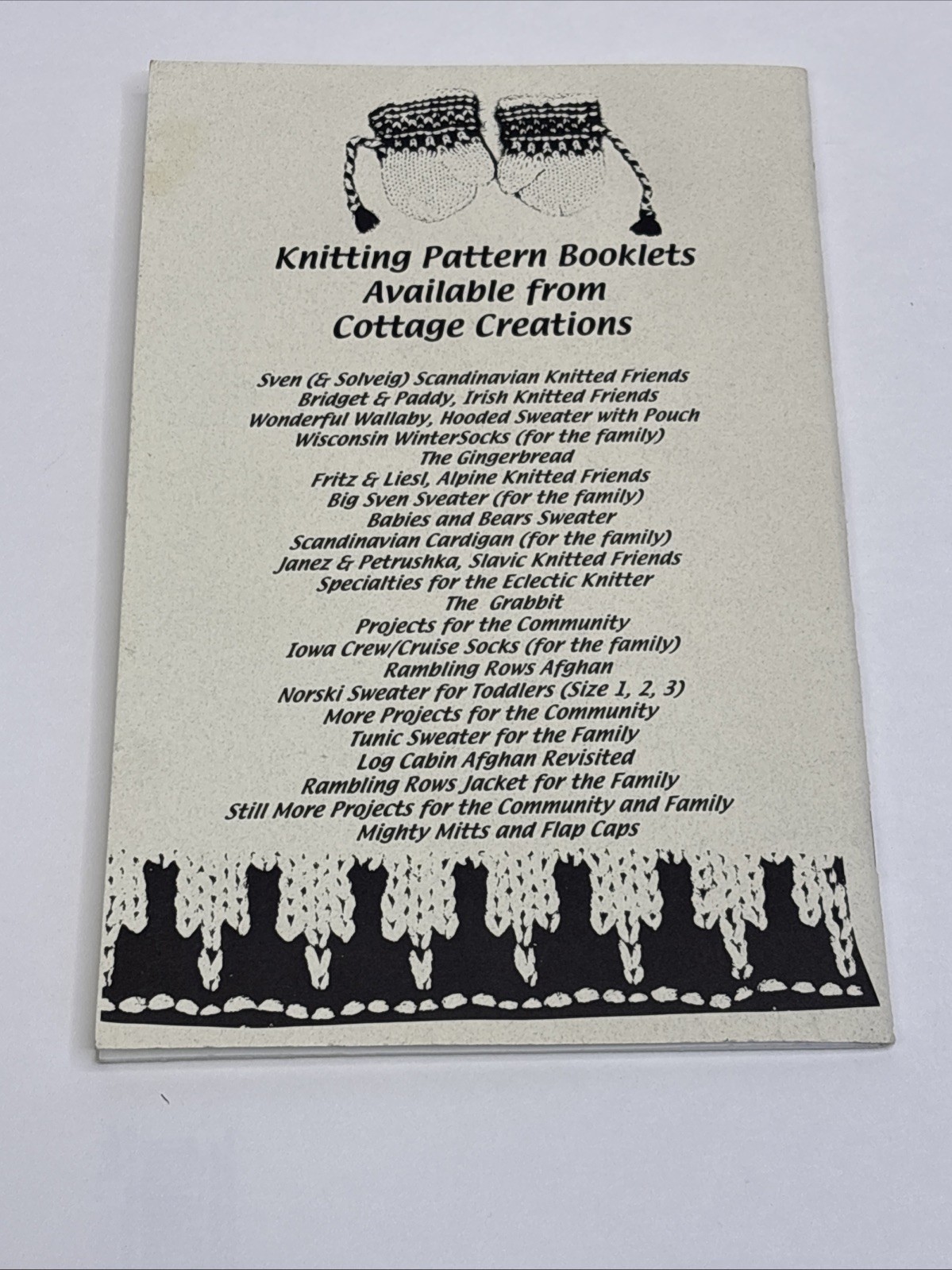 Cottage Creations Mighty Mitts & Flap Caps Knitting Pattern