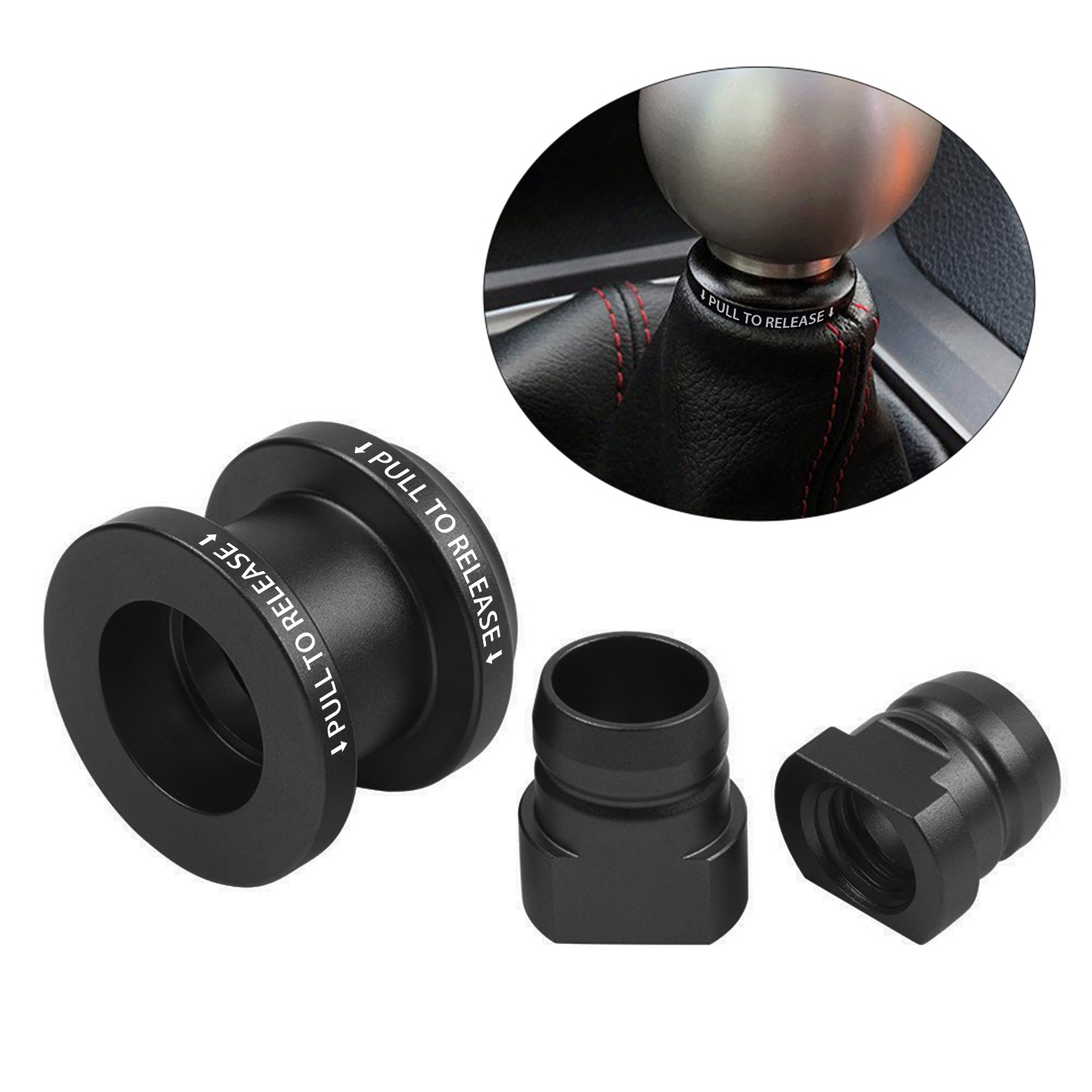 Low Profile Shift Knob Boot Adapter Manual Gear M10X1.5 For Honda For Acura
