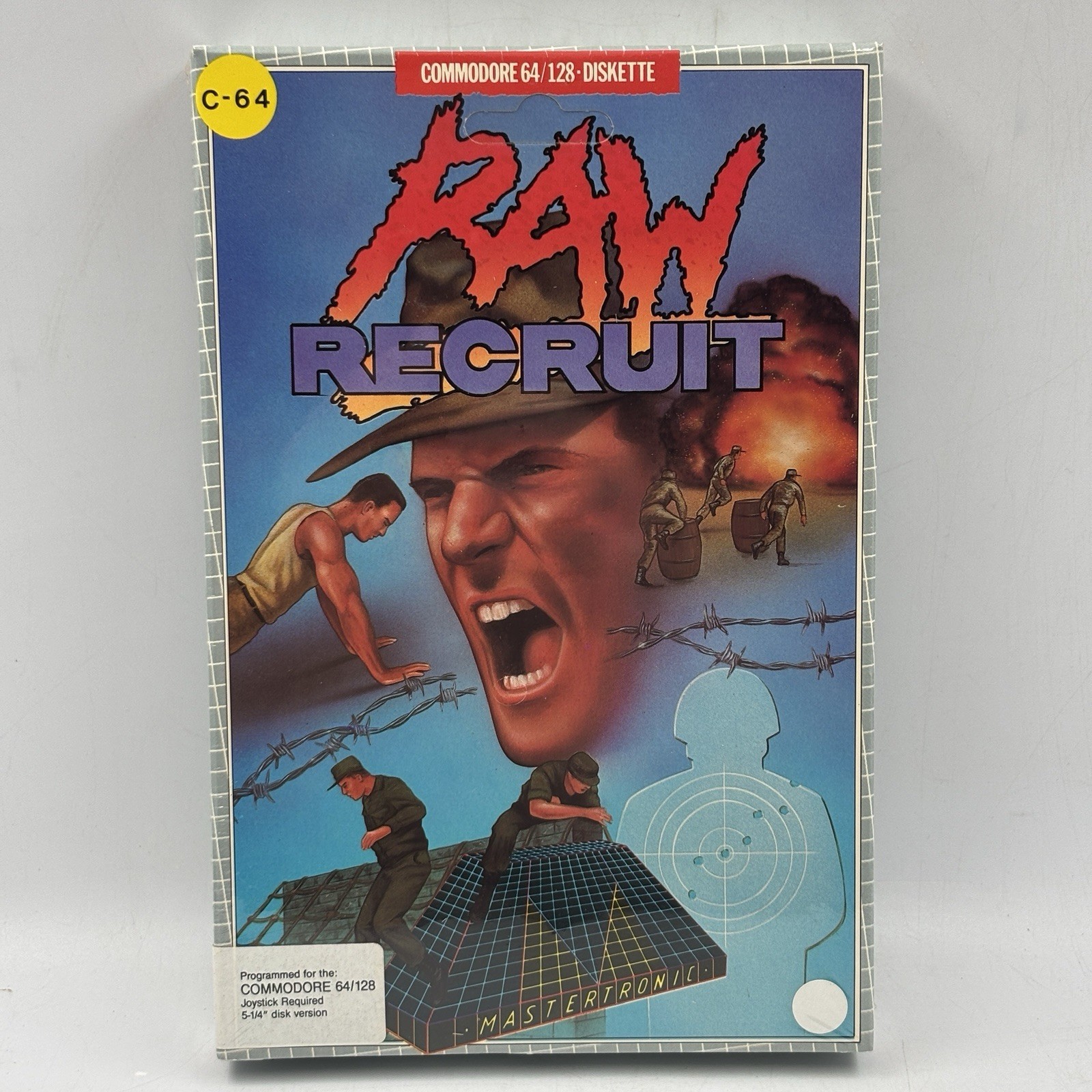 New Sealed Raw Recruit Commodore 64/128 C64/128 Computer Software Game Diskette