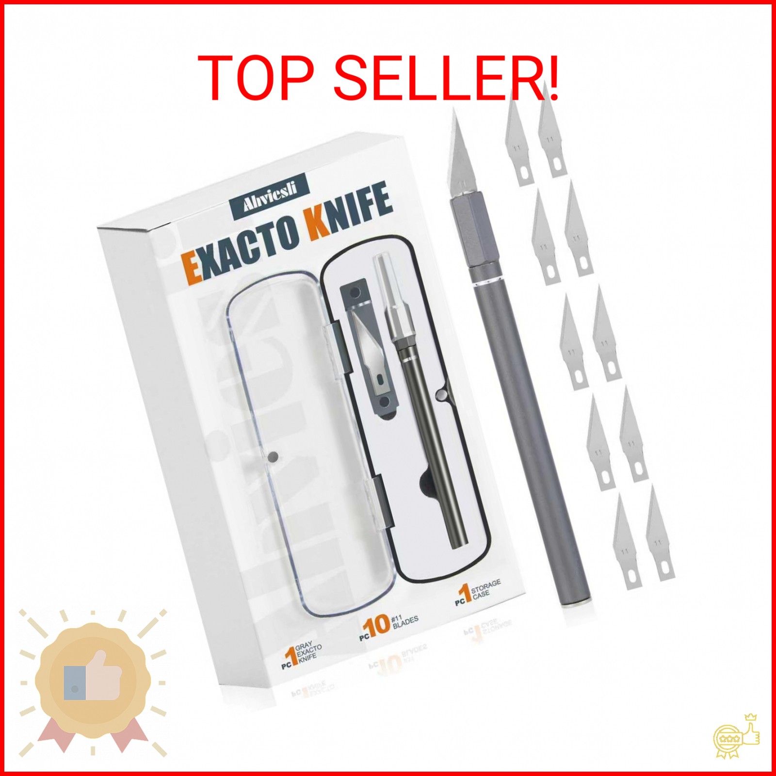 Exacto Knife Set, 12 Pcs Precision Craft Knife Kit with Aluminum Handle (Preload