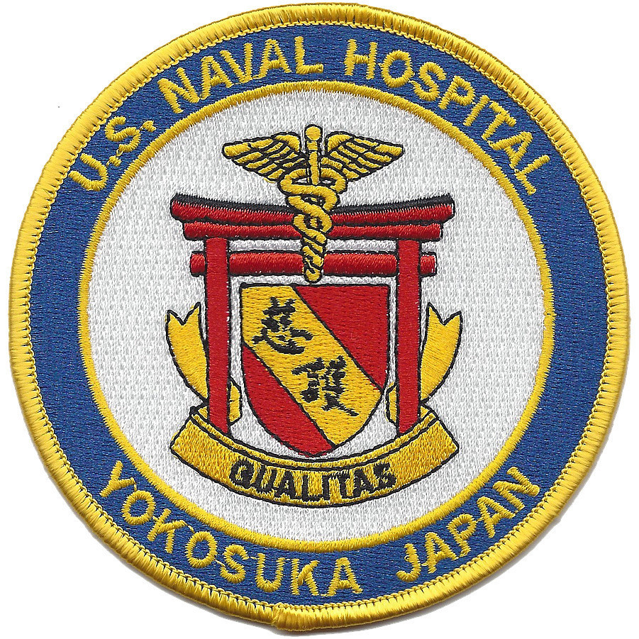 4" NAVY NAVAL HOSPITAL YOKOSUKA JAPAN EMBROIDERED PATCH