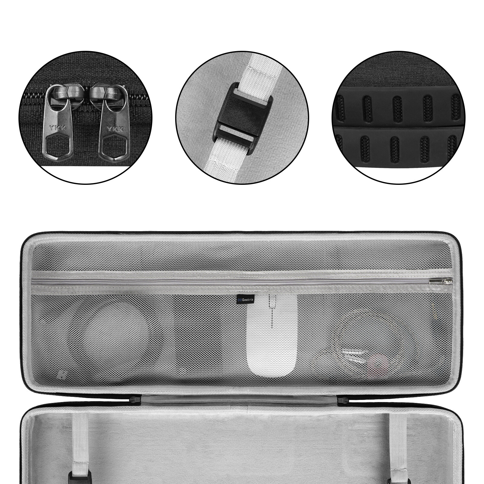 Geekria Carrying Case for 108 Key Keyboard